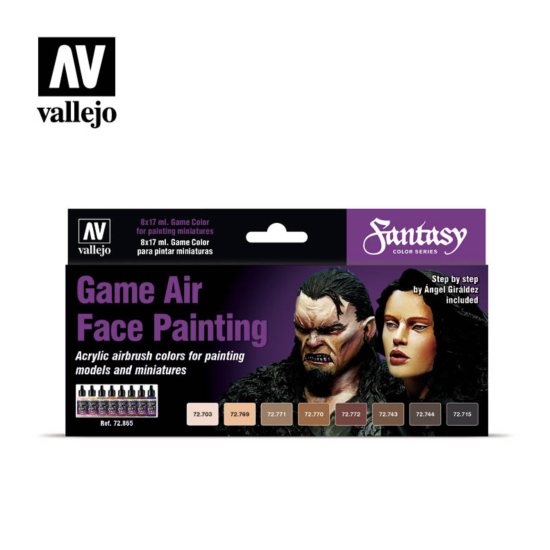 Vallejo 72.865 - Face Painting by Angel Girald , 8x17 ml